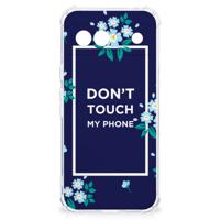 Google Pixel 8A Anti Shock Case Flowers Blue DTMP