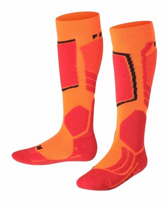 Falke SK2 Intermediate Skisok Kinderen Flash Orange 35-38