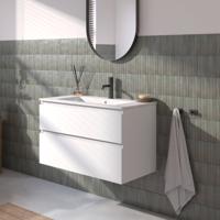 Ben Tendenza badmeubel incl. keramische wastafel 80x46x62cm glans wit