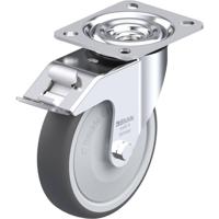 Blickle L-PATH 125KF-FI Zwenkwiel met rem Wieldiameter: 125 mm Draagvermogen (max.): 250 kg 1 stuk(s)