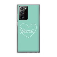 Friends heart pastel: Samsung Galaxy Note 20 Ultra / Note 20 Ultra 5G Transparant Hoesje