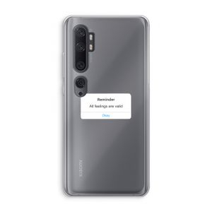Reminder: Xiaomi Mi Note 10 Pro Transparant Hoesje