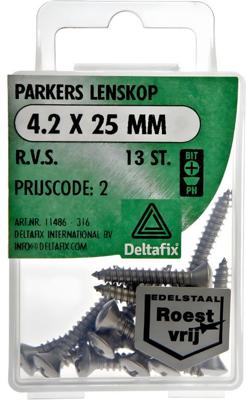 Parkers 4,2x25mm rvs 13st - Deltafix