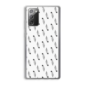 Pluimen: Samsung Galaxy Note 20 / Note 20 5G Transparant Hoesje