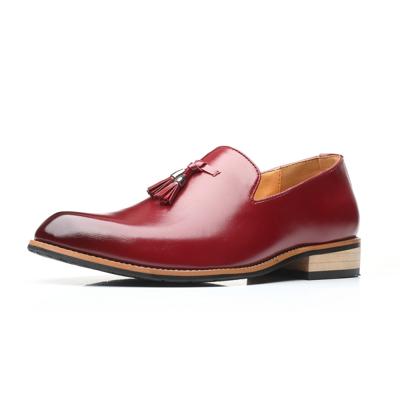 Puntige Britse mannen jurk schoenen zachte rubber enige schoenen Trouwschoenen grootte: 42 (bruin)