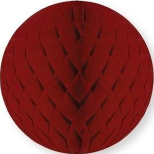 1x Papieren kerstballen bordeaux rood 10 cm kerstversiering