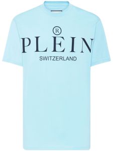 Philipp Plein t-shirt à logo imprimé - Bleu