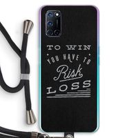 Risk loss: Oppo A52 Transparant Hoesje met koord