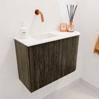 Toiletmeubel Mondiaz Joya | 61.6 cm | Meubelkleur Shadow | Faye wastafel Talc Links | Zonder kraangat(en) Toiletmeubel Mondiaz Joya | 61.6 cm | Meubelkleur Shadow | Faye wastafel Talc Links | Zonder kraangat(en)