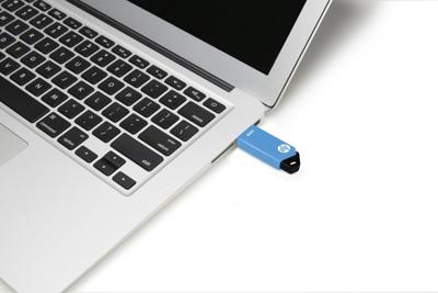 HP v150w USB-stick 32 GB Zwart, Blauw HPFD150W-32 USB-A 2.0