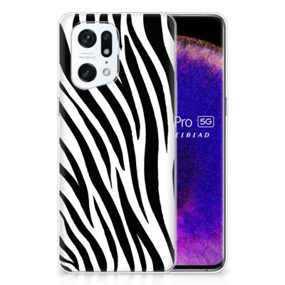 OPPO Find X5 Pro | TPU Hoesje | Zebra