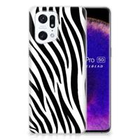 OPPO Find X5 Pro | TPU Hoesje | Zebra