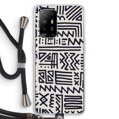 Marrakech print: Oppo A94 5G Transparant Hoesje met koord