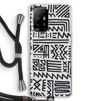 Marrakech print: Oppo A94 5G Transparant Hoesje met koord