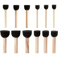 Creativ Company Foam tamponeerstokjes, l: 9-10 cm, d 13+20+25+35 mm, 12 stuk/ 1 doos