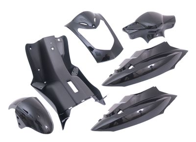 Edge plaatset agility 10en 12 inch met 2 persoons buddyseat aan 1 stuk 7 delig zwart metallic