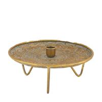 Naturel Collections Kandelaar metaal ø22x9,5cm goud