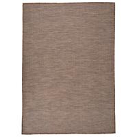 VidaXL Buitenkleed platgeweven 160x230 cm bruin
