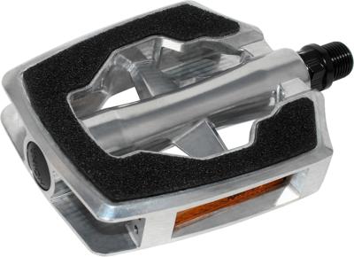 UNION Marwi pedaalset sp-890 sandblock zwart aluminium zilver