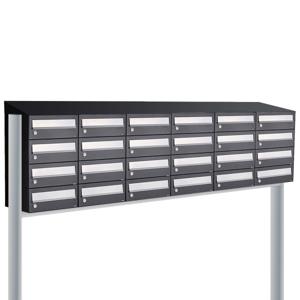 Allux Hive Set 6-Breed, 4-Hoog Met Dak Op Statief Zwart - 40030070_6x4ds