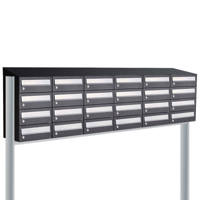 Allux Hive Set 6-Breed, 4-Hoog Met Dak Op Statief Zwart - 40030070_6x4ds