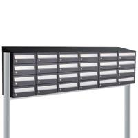 Allux Hive Set 6-Breed, 4-Hoog Met Dak Op Statief Zwart - 40030070_6x4ds