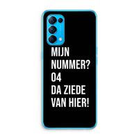 Da ziede van hier - Zwart: Oppo Find X3 Lite Transparant Hoesje