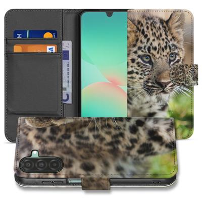 Samsung Galaxy A17 | Bookcase | Hoesje Met Pasjes Baby Luipaard