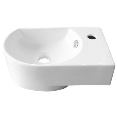 GO by Van Marcke Flexy handenwasser rechts 41x27x14,2 cm porselein wit 1 kraangat TR4295-