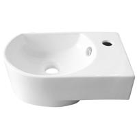 GO by Van Marcke Flexy handenwasser rechts 41x27x14,2 cm porselein wit 1 kraangat TR4295-