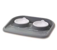 SAVIC BUTLER VOERBAK EN DRINKBAK MET PLATEAU EN ANTISLIP VOETJES