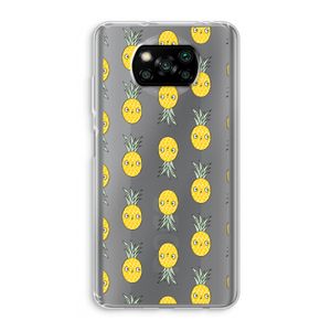 Ananas: Xiaomi Poco X3 NFC Transparant Hoesje