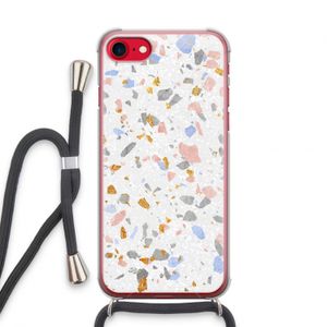 Terrazzo N°8: iPhone SE 2020 Transparant Hoesje met koord