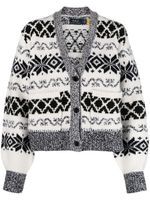 Polo Ralph Lauren cardigan en maille intarsia - Noir