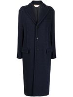 Marni manteau mi-long à boutonnière - Bleu