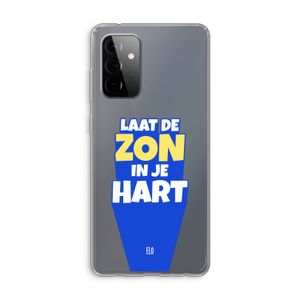 Laat de zon in je hart: Samsung Galaxy A72 Transparant Hoesje