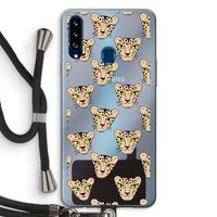 Tijger: Samsung Galaxy A20s Transparant Hoesje met koord