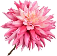 Silk-ka kunsttak dahlia 65cm roze