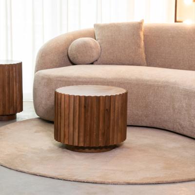 LABEL51 Salontafel Novan - Nature - Mangohout - 50 cm - Rond
