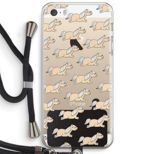 Ponys: iPhone 5 / 5S / SE Transparant Hoesje met koord