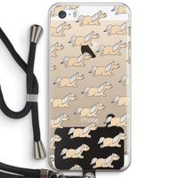 Ponys: iPhone 5 / 5S / SE Transparant Hoesje met koord