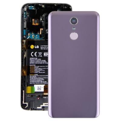 Batterij achtercover met camera lens & vingerafdruk sensor voor LG Q7/Q7 PLUS (paars)