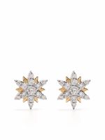 Djula boucles d'oreilles Mini Sun en or 18ct ornées de diamants - thumbnail