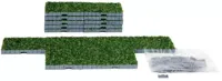 Lemax plaza system (grass, square) 16 pcs kerstdorp accessoire 2016