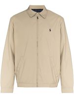 Polo Ralph Lauren veste zippée à logo brodé - Tons neutres - thumbnail