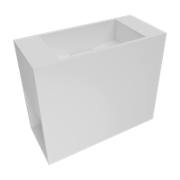 Balmani Style fonteintje 45 x 20 cm matte Solid Surface