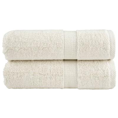 VidaXL Gastendoekjes solund 2 st 600 g/m² 30x50 cm crèmekleurig
