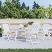 Stoelkussens 4 st 50x50x7 cm oxford stof beige