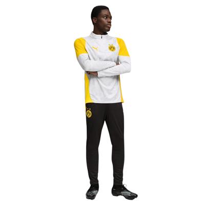 PUMA Borussia Dortmund Trainingspak 1/4-Zip 2025-2026 Zilver Geel