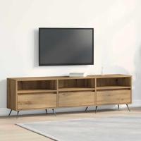 TV-kast artisanaal eikenkleurig 150 x 30 x 44.5 cm Bewerkt hout